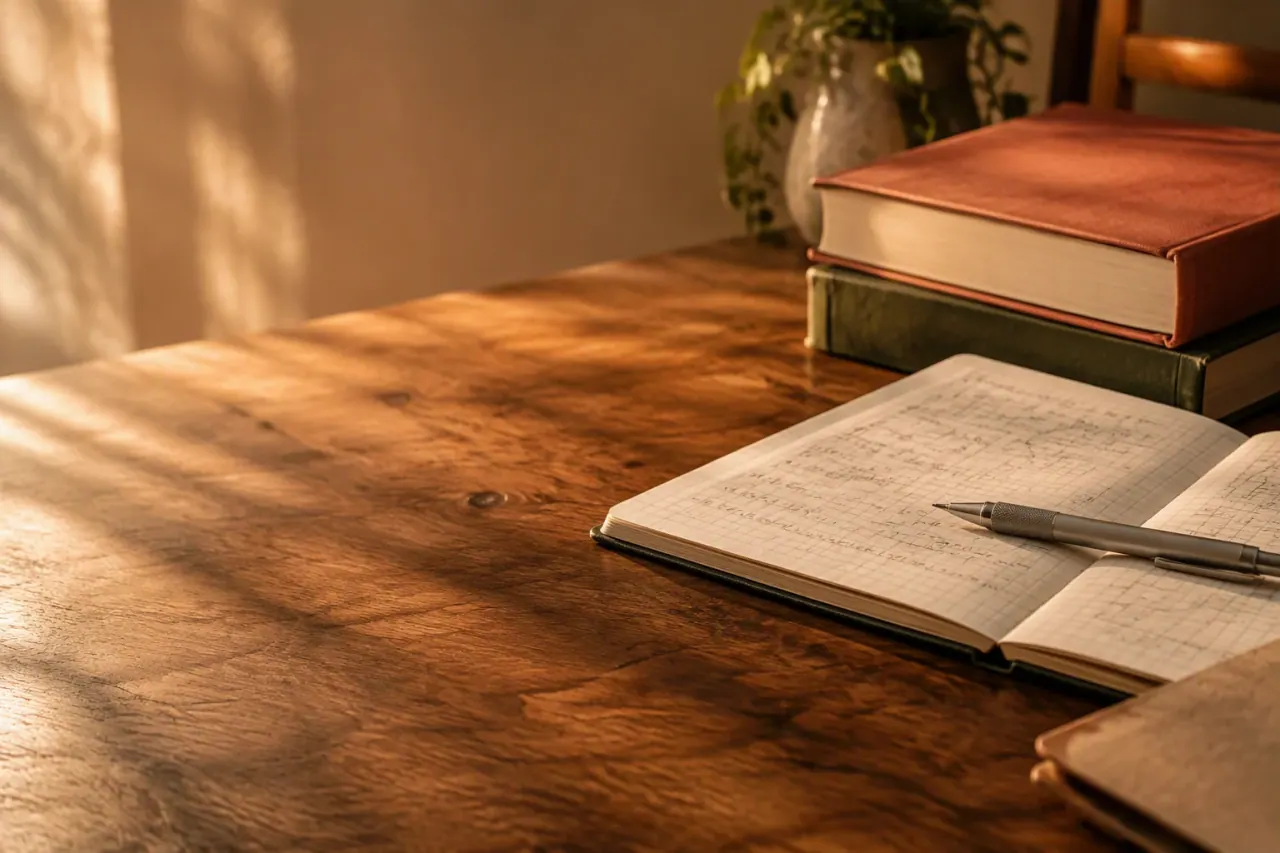 A Level student studying with textbooks and laptop — Nexus Academy