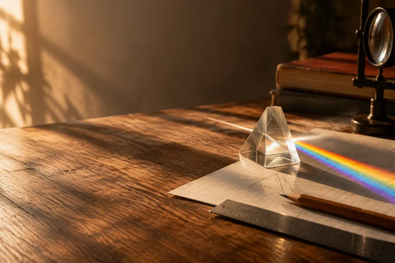 IGCSE Physics tutoring — study materials on a warm desk, Nexus Academy
