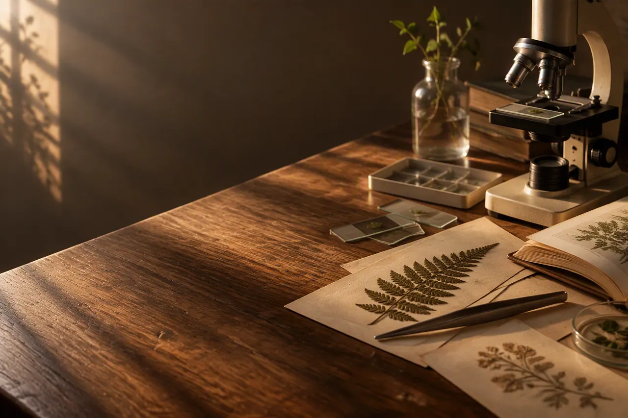 A Level Biology tutoring — study materials on a warm desk, Nexus Academy